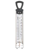 Luxuriöses hausgemachtes silbernes Küchenthermometer — 0,5 x 5,5 x 30,5 cm