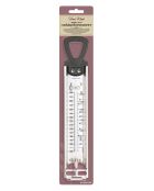 Luxuriöses hausgemachtes silbernes Küchenthermometer — 0,5 x 5,5 x 30,5 cm