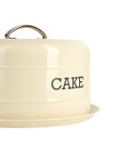 Caja para tartas curva color crema envejecida - 29x29x17 cm