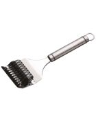 Professionele munt-/kruidensnijder met zilveren ovale handgreep - 3,1x6,2x23,4 cm