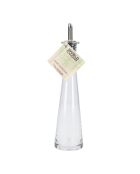 Bottiglia per olio piramidale in vetro italiano «World of Flavors», trasparente — 6x6x25 cm