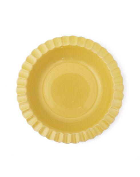 Servizio da tavola Big Love Super in gres giallo - 34x34x5 cm