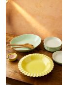 Big Love Super gelbes Tafelset aus Steinzeug, 34 x 34 x 5 cm