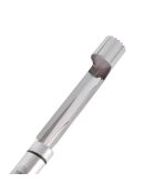 Zilveren ovale appeldispenser - 2,1x22,5x2,1 cm