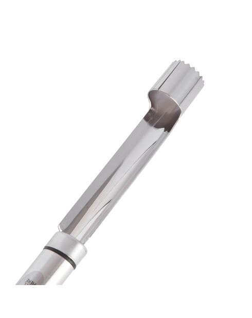 Zilveren ovale appeldispenser - 2,1x22,5x2,1 cm