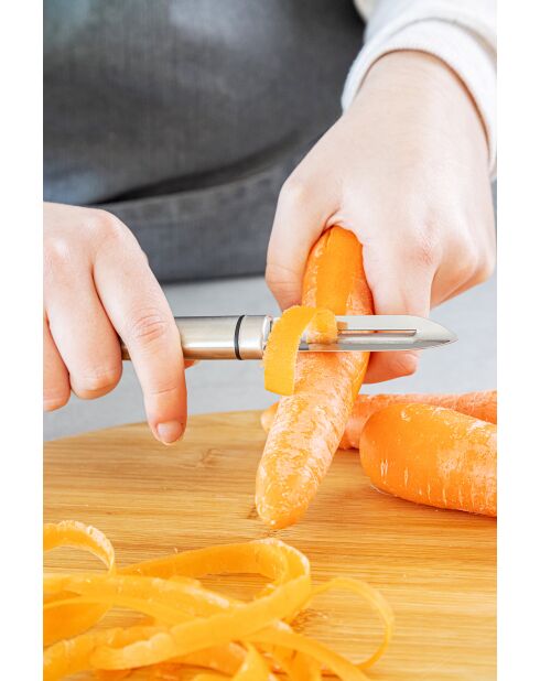 Pelapatate ovale professionale per argento - 19,5x1,8x1,2 cm