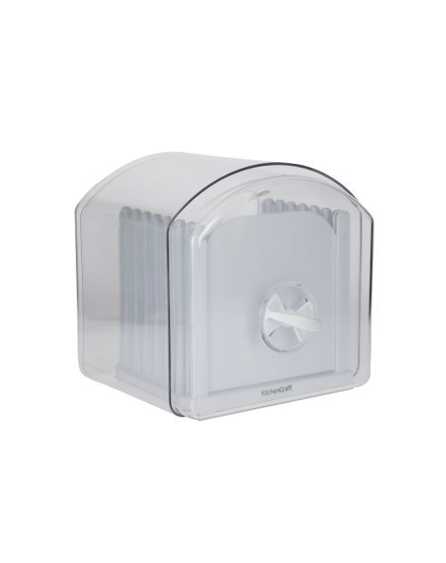 Scatola porta pane trasparente estensibile - 21x19x19 cm