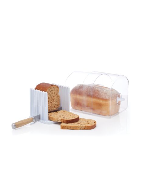 Scatola porta pane trasparente estensibile - 21x19x19 cm