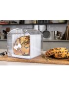 Scatola porta pane trasparente estensibile - 21x19x19 cm