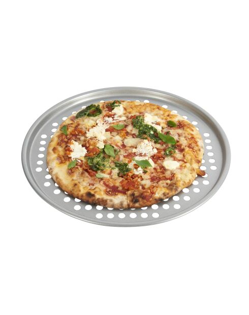 Plaque croustillante antiadhésive gris - 33x33x1.2 cm