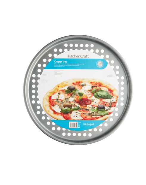 Plaque croustillante antiadhésive gris - 33x33x1.2 cm