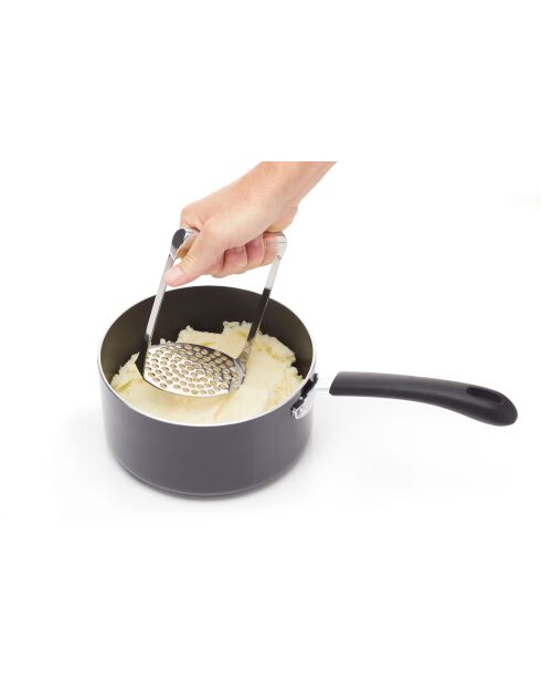 Presse-purée argenté - 8.5x11.2x16 cm