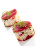 Set van twee zilveren kookringen - 7x7x3,5 cm