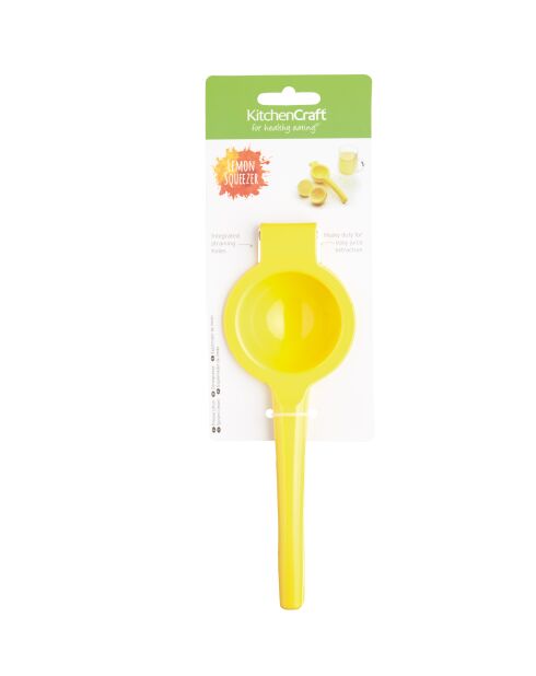 Presse-citron en jaune - 22.5x7.5x5 cm