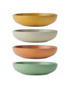 4 ciotole per pasta multicolori - 21,5x21,5x10,2 cm