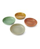 4 ciotole per pasta multicolori - 21,5x21,5x10,2 cm