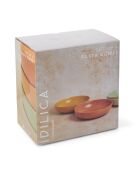 4 ciotole per pasta multicolori - 21,5x21,5x10,2 cm