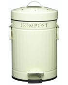 Contenedor de abono con pedal - 21,5 x 17,5 x 27 cm