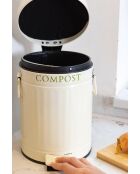 Contenedor de abono con pedal - 21,5 x 17,5 x 27 cm