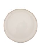 Set van 4 Big Love Perfect borden, antiek crème en roze - 27x27x6 cm