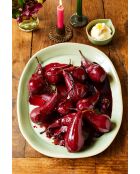 Piatto da portata verde Big Love Feast - 41x33x4 cm