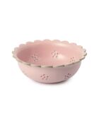 Big Love Beautiful Siebschale mit rohen rosafarbenen Beeren, 20 x 20 x 7,2 cm