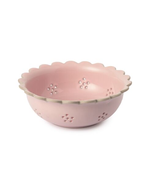 Big Love Mooi schaaltje met rauwroze bessen - 20x20x7,2 cm