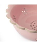 Big Love Beautiful Siebschale mit rohen rosafarbenen Beeren, 20 x 20 x 7,2 cm