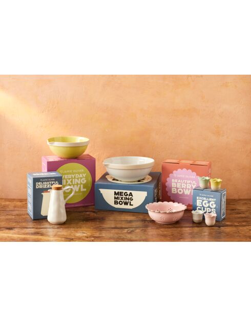 Big Love Mooi schaaltje met rauwroze bessen - 20x20x7,2 cm