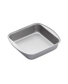 Moule à gâteau carré antiadhésif , gris - 24.5x21.9x4.7 cm