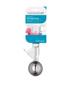 Paletta per gelato primaverile con ciotola extra profonda e leva argentata a sgancio rapido - 21x7,5x3,5 cm