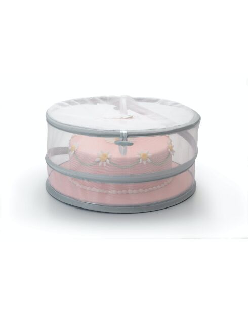 Faltbarer Lebensmitteldeckel, Mesh-Lebensmittelschutz, weiß, 31x15 cm