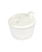 Essoreuse à salade miniature blanche - 20.5x19.5x17 cm