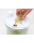 Essoreuse à salade miniature blanche - 20.5x19.5x17 cm