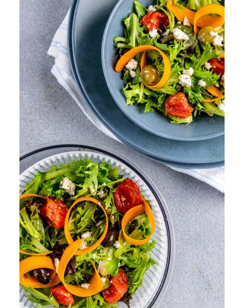 Essoreuse à salade miniature blanche - 20.5x19.5x17 cm