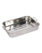 Zilveren braadpan - 28,4 x 37,1x6,5 cm