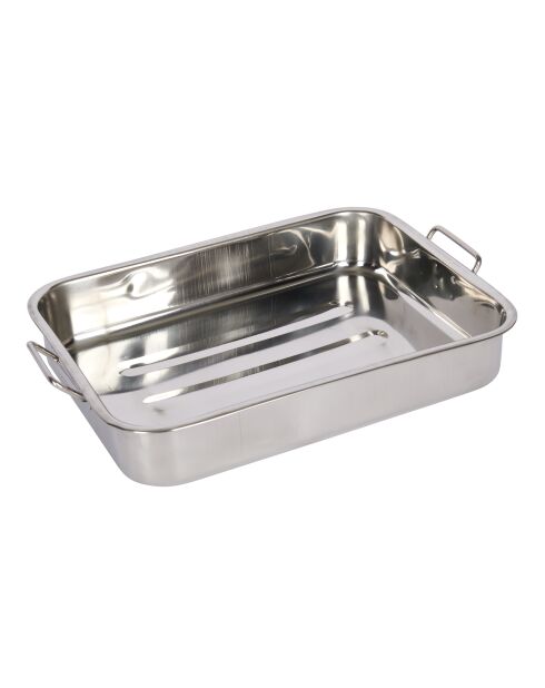 Zilveren braadpan - 28,4 x 37,1x6,5 cm