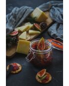 Barattolo per marmellata in vetro fatto in casa con coperchio a clip, trasparente, 750 ml — 10x13x14 cm