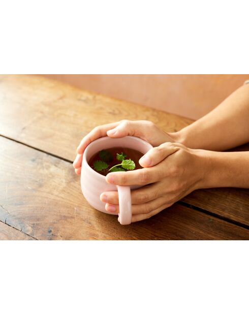 Tasse Big Love Cosy Cuppa rose - 13x10x7 cm