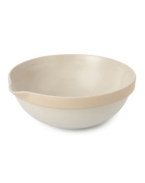 Big Love gigantische mengkom beige tuit - 28,5x27,5x11 cm