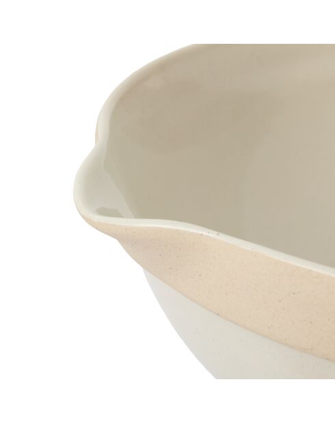 Big Love gigantische mengkom beige tuit - 28,5x27,5x11 cm