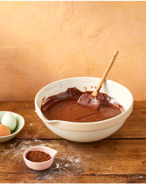 Big Love gigantische mengkom beige tuit - 28,5x27,5x11 cm