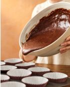 Big Love riesige Rührschüssel, beigefarbener Ausguss, 28,5 x 27,5 x 11 cm