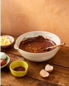 Big Love riesige Rührschüssel, beigefarbener Ausguss, 28,5 x 27,5 x 11 cm