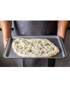 Teglia antiaderente, grigia, 43x28 cm - 43x281x1,9 cm