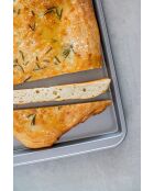 Teglia antiaderente, grigia, 43x28 cm - 43x281x1,9 cm