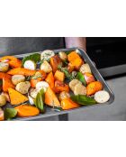 Teglia antiaderente, grigia, 43x28 cm - 43x281x1,9 cm