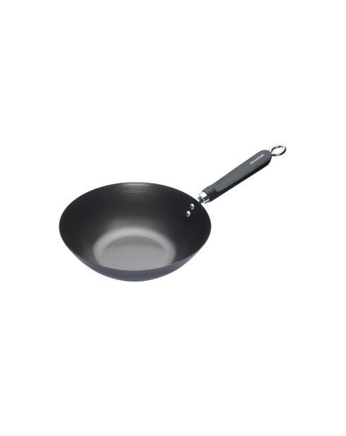 Oriental World of Flavours wok met antiaanbaklaag zwart - 45,5x26,5x7 cm