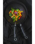 Oriental World of Flavours wok met antiaanbaklaag zwart - 45,5x26,5x7 cm