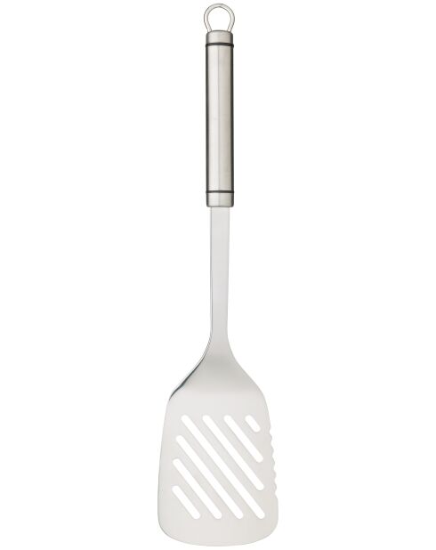 Zilveren ovale opengewerkte spatel - 3,3x7,9x34,9 cm